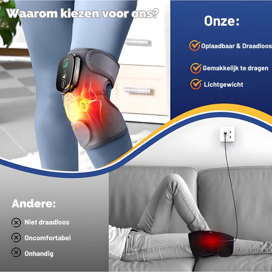 OrthoKnee™ - 3 in 1 Massager met Warmtefunctie
