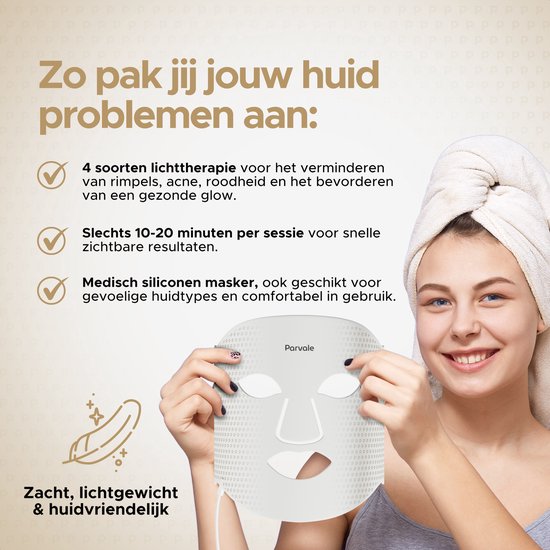PARVALE™ GlowCare 4-in-1 – Voor een gladde, frisse en jeugdige uitstraling