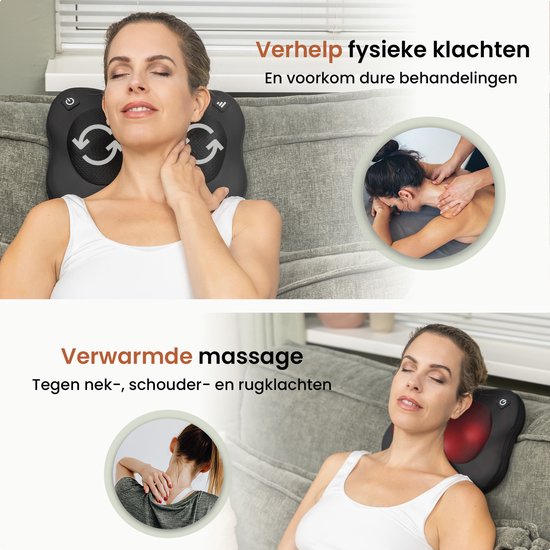 WellCare™ Massagekussen – Verlicht spanning, stimuleert doorbloeding