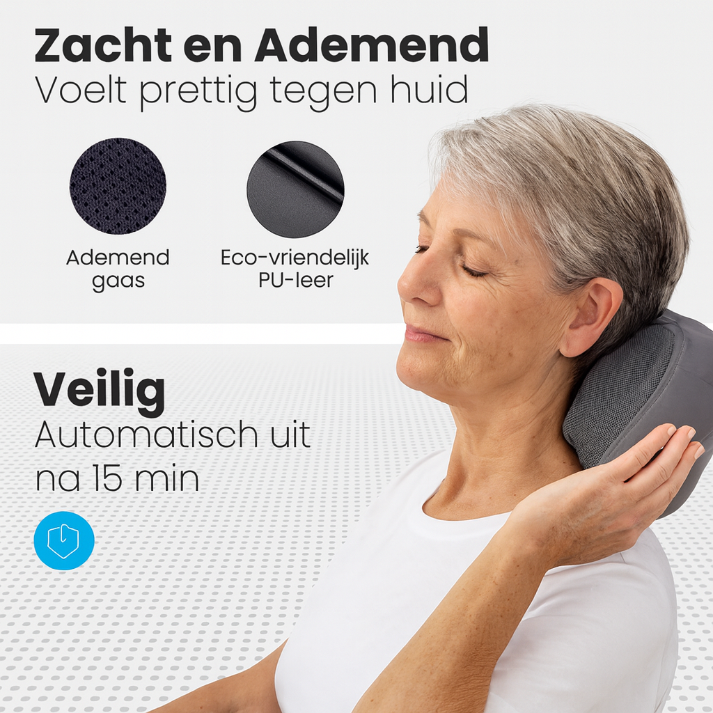 WellCare™ Massagekussen – Verlicht spanning, stimuleert doorbloeding