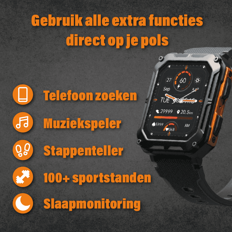 IronPulse™ - De meest robuuste smartwatch