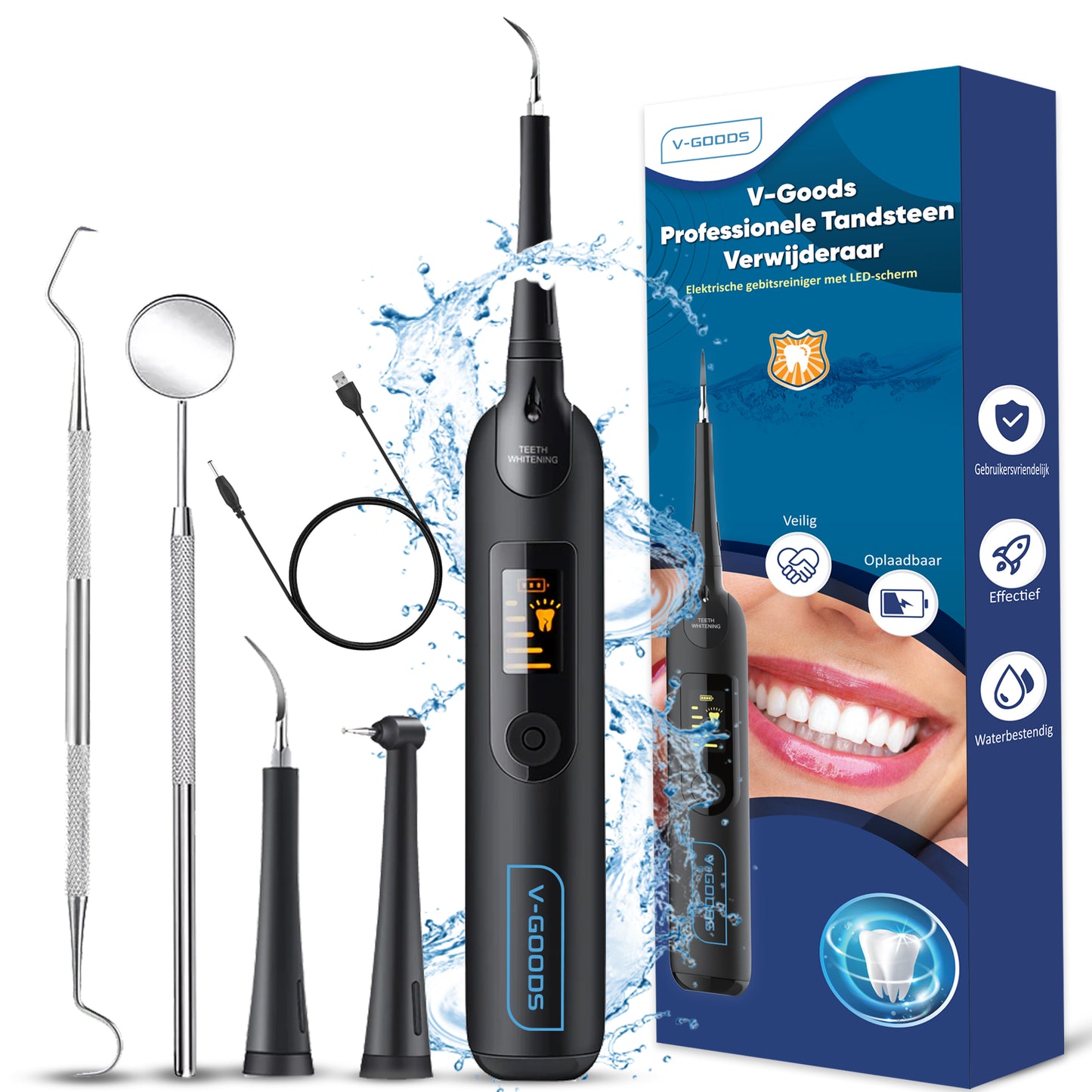 SonicBright™ – Vgood – Sonische kracht voor een wittere glimlach
