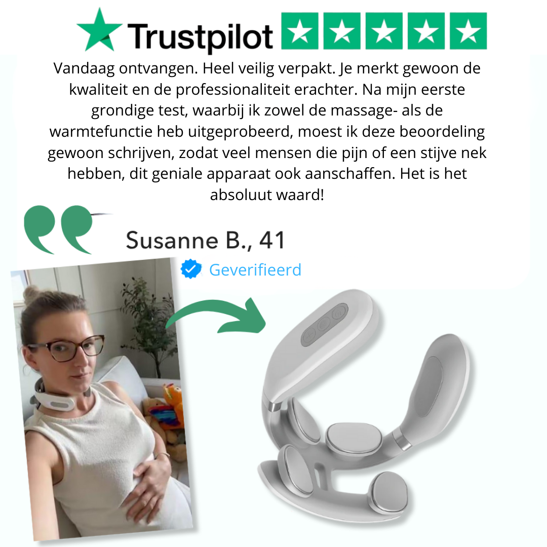 AuraHeat NeckPro™ - Professionele massage voor de nek