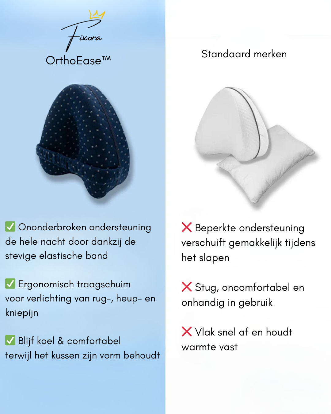 OrthoEase™  | Slaap je rug en heupklachten weg