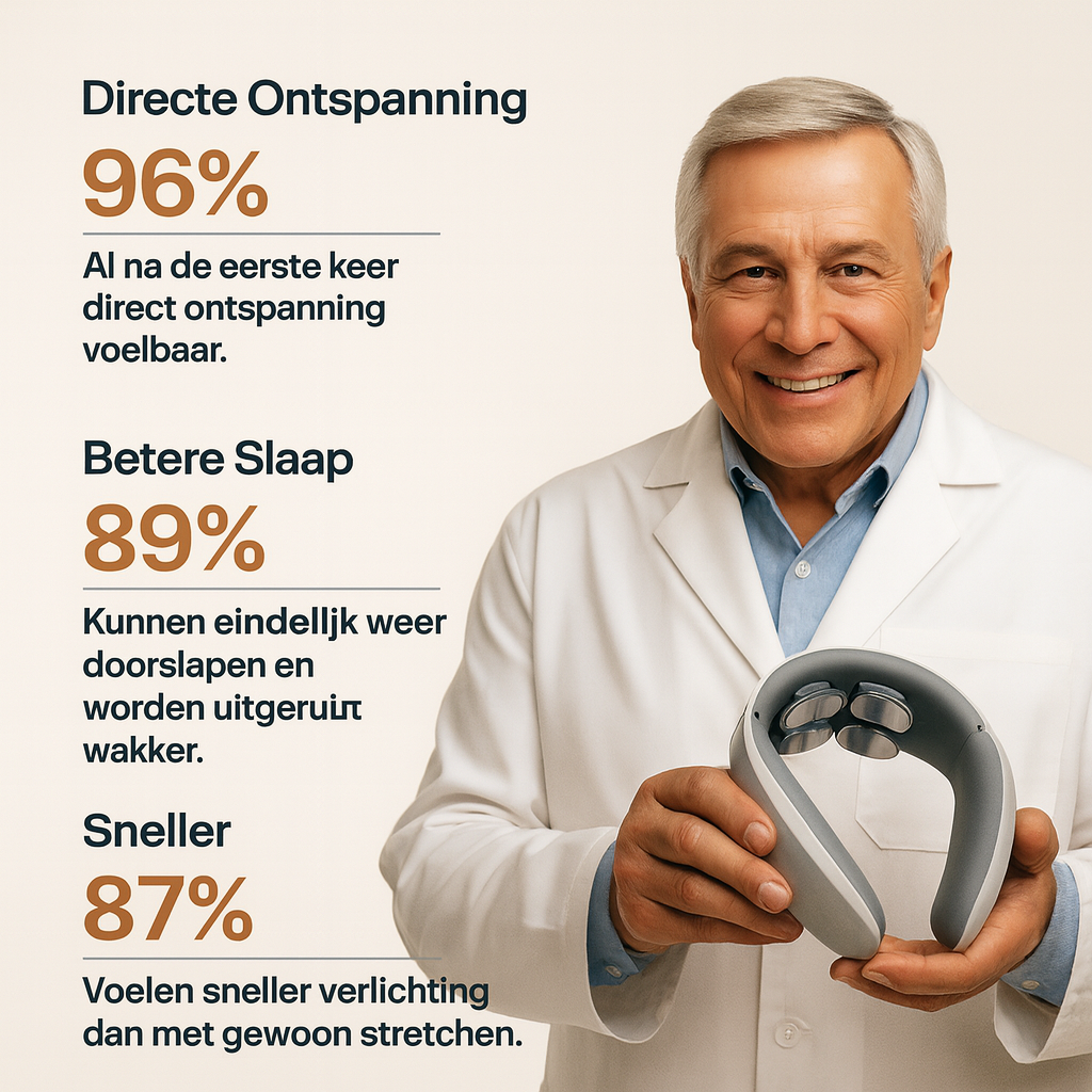 RelaxNeck Pro | Slimme Nek- & Schoudermassager