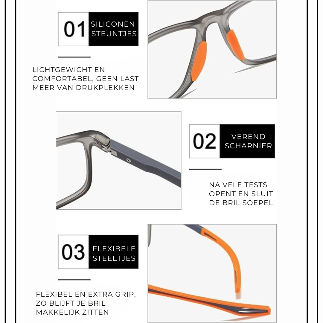 FlexoVision™ Pro - Multifocale leesbril met anti-Blauw Licht