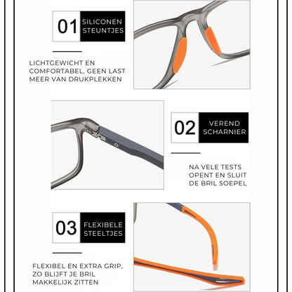 FlexoVision™ Pro - Multifocale leesbril met anti-Blauw Licht